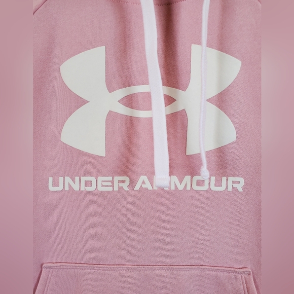 Under Armour Rival Fleece Short Sleeve Hoodie - Picture 4 of 13